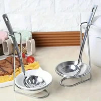 Support pour ustensiles de cuisine et bol en acier inoxydable, support organisateur Vertical peu encombrant pour comptoir, 1 paquet 5