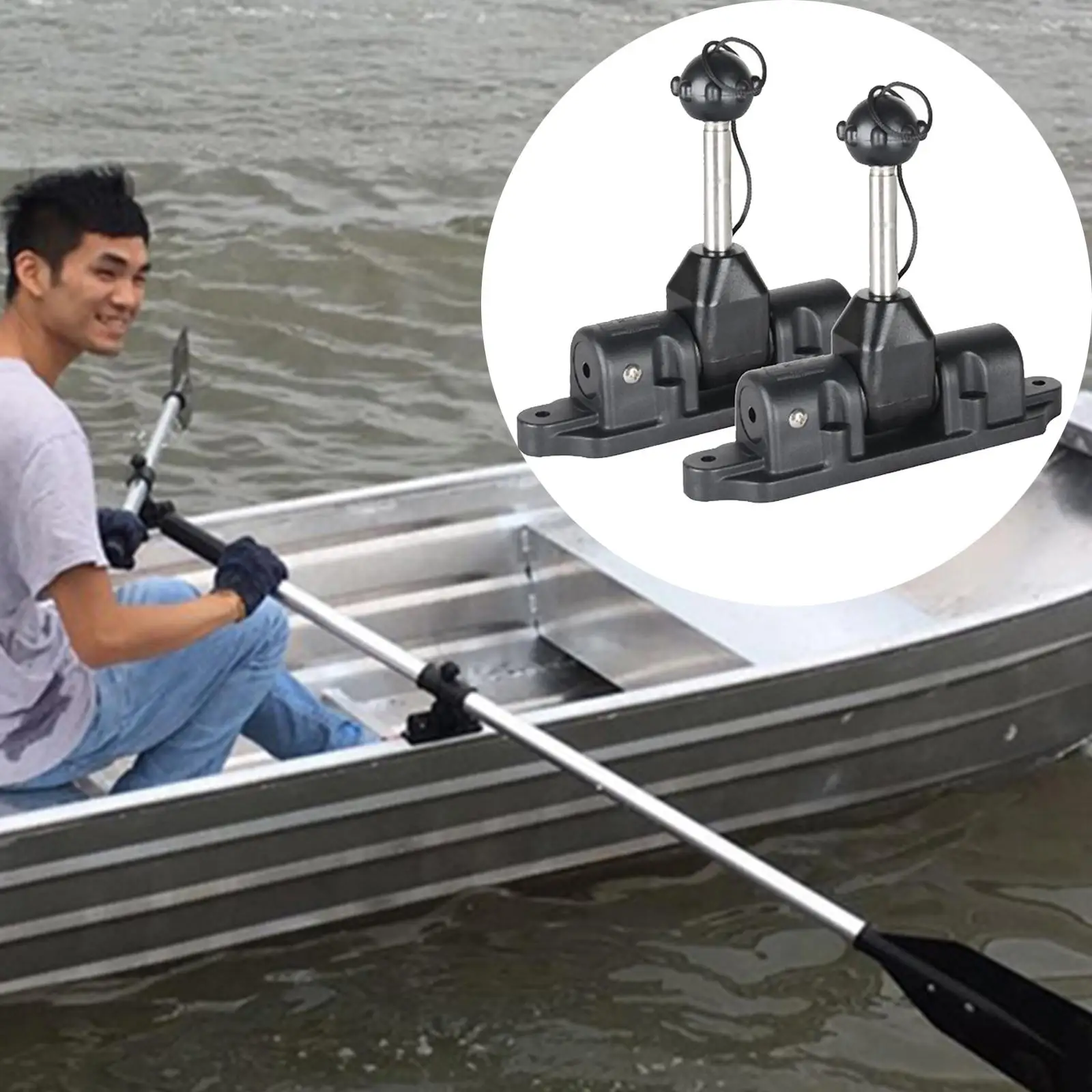 4 Pinces à Pagaie Lixada Pour Kayak - Fixation Sécurisée Sur Le Pont - Plastique Léger Et Résistant