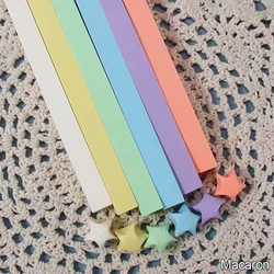 Vibrant Double - Sided Origami Star Paper Strips - 540 Sheets in 27 Colors for DIY Crafts & Home Decor (07 - Macaron)