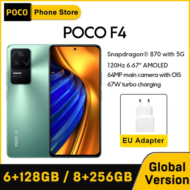 Global Version Poco F4 5g Smartphone 6gb 128gb/8gb 256gb Snapdragon 870  Octa Core 67w Charging 120hz 64mp Triple Camera Nfc - Mobile Phones -  AliExpress