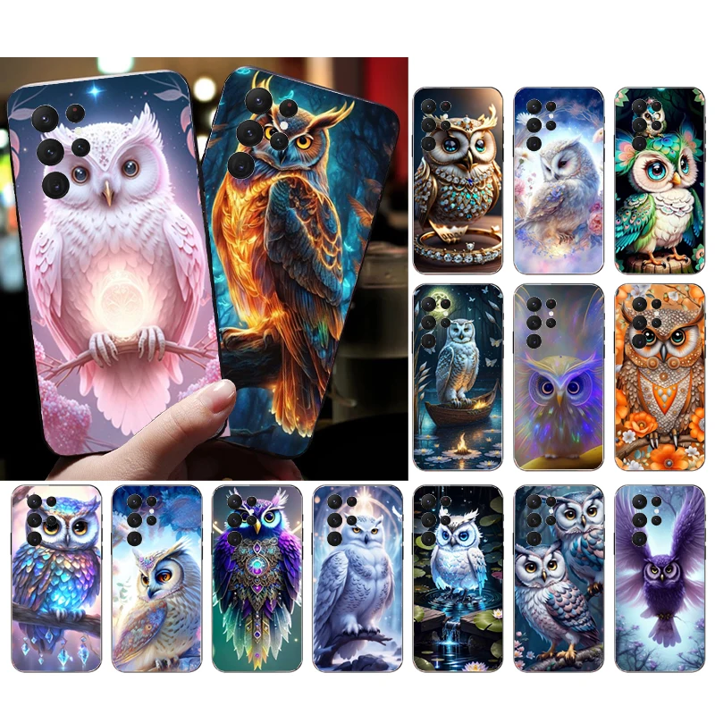 

Fantasy owl Phone Case For Samsung S23 S22 S21 S20 Ultra S20 S22 S21 S10E S21 S20 FE S10 Plus