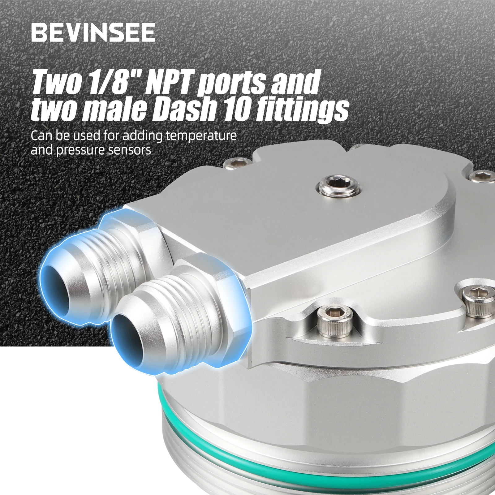 Car Oil Filter BEVINSEE Oil Filter Cap For BMW M52 M54 E36 E46 E39 E60 E61 X3 X5 Z3 Z4 328i 330i 525i 528i 530i 11421744000