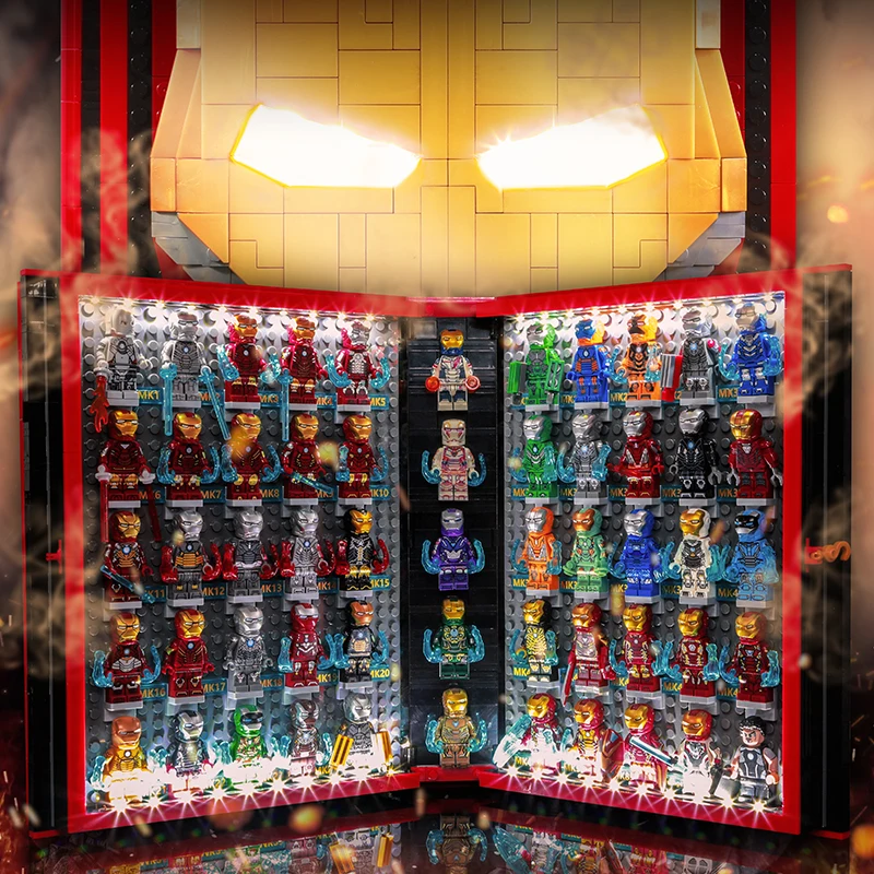 Disney-Livre d'affichage Avengers Iron Man, Marvels 55, Mini Ironman FIGURES, Stlavabo Foreimporter nights Bricks Toy Gift, Nouveau