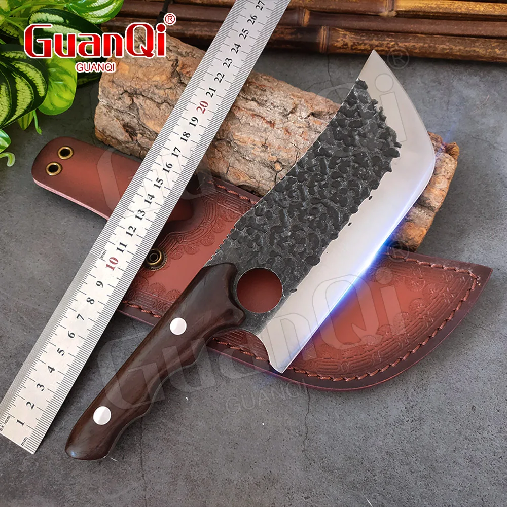 

Meat Cleaver Chopping Knife Butcher Knife High Carbon Steel Kitchen Knife Sharp Cooking Knife Chef Knife Handmade Forged Knife
