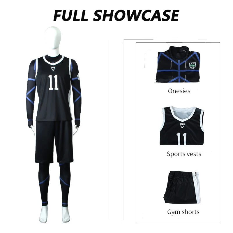Blue Lock-Inspired Seishiro Nagi Soccer Jersey Cosplay Costume for Men and Women