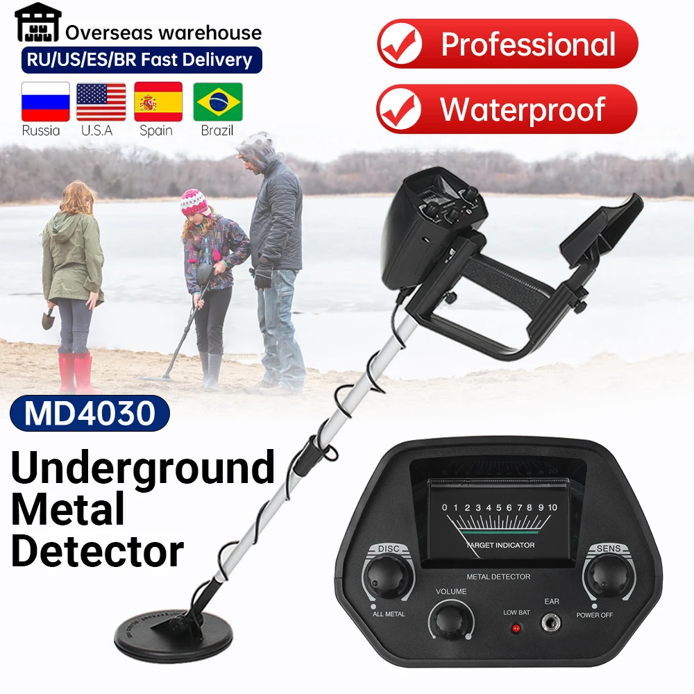 Metal Detector Md4030 Metal Detectors Pinpointer Professional Gold