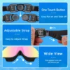 Kids Polarized Swim Goggles for Age 4-16, with antifog Spray,Nose Clip Earplug, Swimming  Wide View Anti-Fog No Leaking Glasses 4
