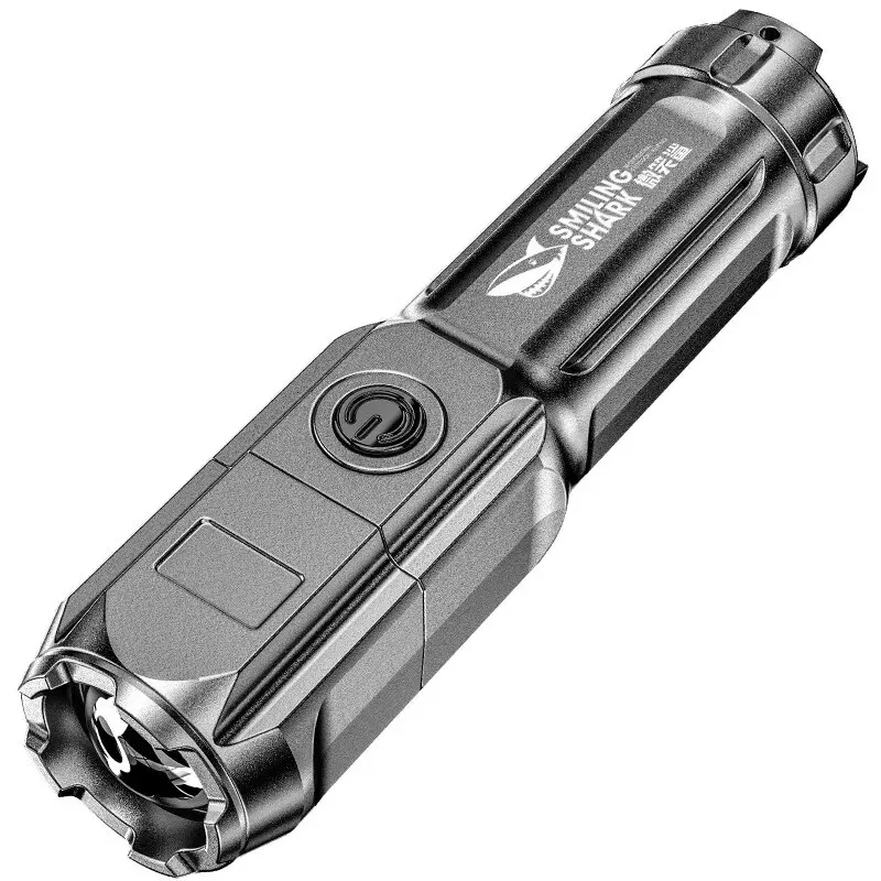 ABS Strong Light Focusing Flashlight Outdoor Portable Household Commonly Used Flashlight Lighting