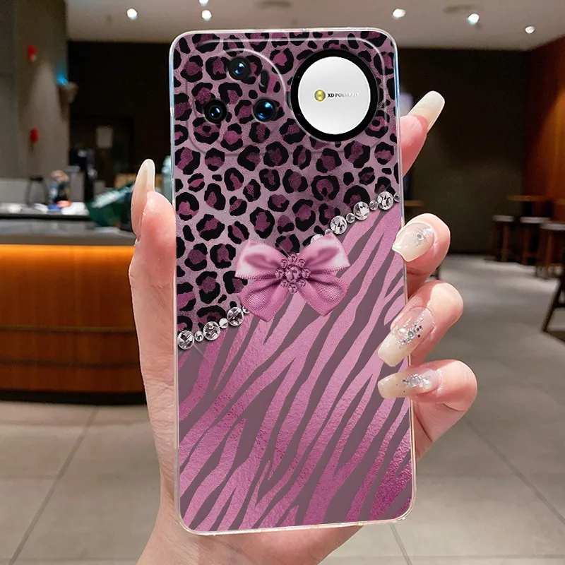 Clear Luxury Fashion Butterfly Flowers Soft TPU Phone Case