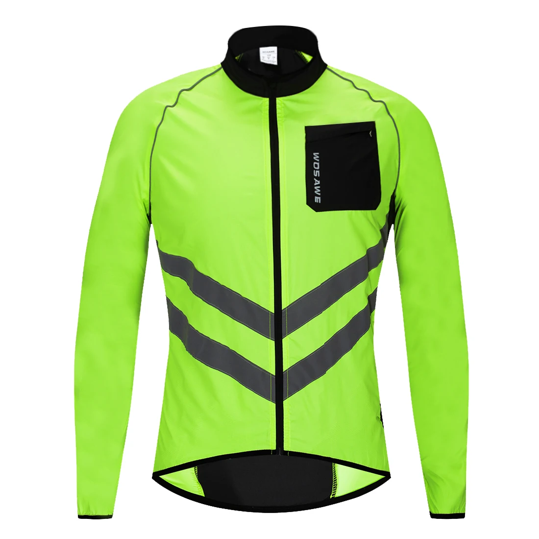 WOSAWE Reflective Cycling Jacket Men MTB Bike Moto Coat Multi-use