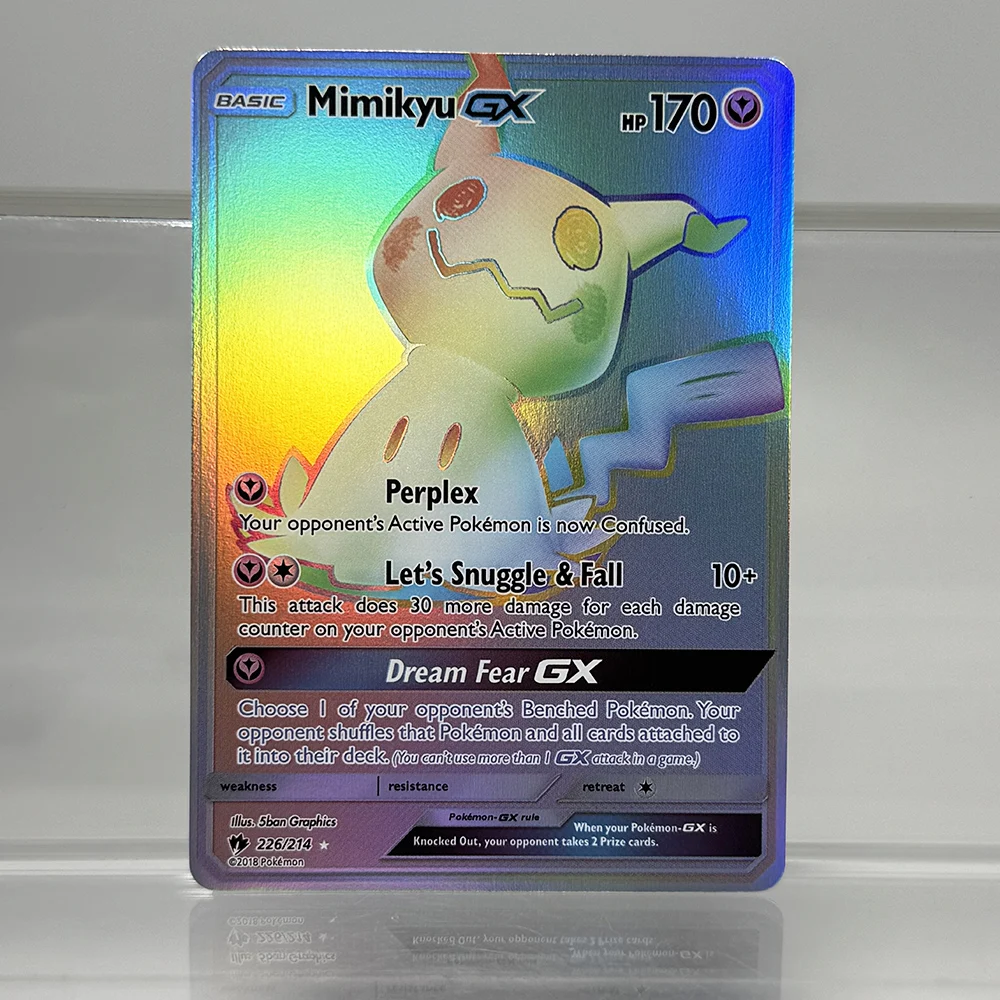 PKM Folie PROXY Karten Sonne & Mond Lugia Latias & Latios Tyranitar Suicune GX PTCG Spielesammlungskarten Spielspielzeug – Detail 24