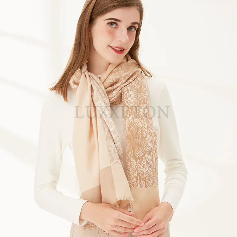 

Модный и элегантный теплый кашемировый шарф на осень и зиму Роскошная шаль из пашмины шарф-Платок женский роскошный бренд