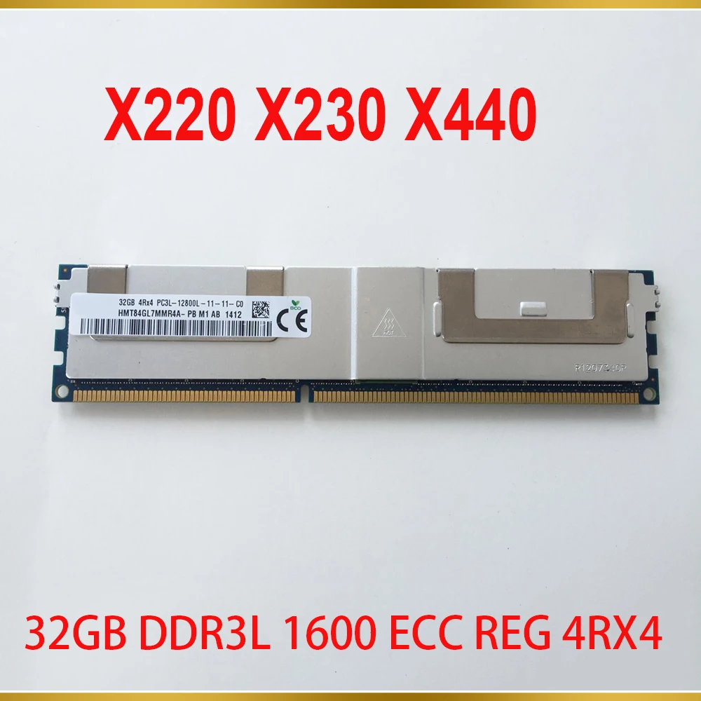 1Pcs For IBM Flex System X220 X230 X440 Server Memory 32G 32GB DDR3L 1600 ECC REG