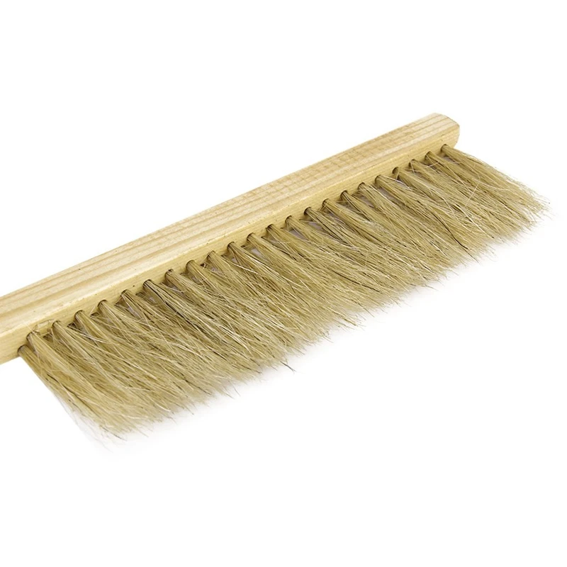 

6X Pig Bristles Beekeeping Bee Brush With Wooden Handle Beekeepers Hive Tool
