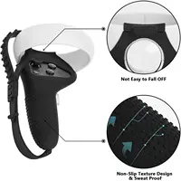Soft VR Accessories Protective Cover For Oculus Quest 2 VR Touch Controller Silicone Cover Skin Handle Grip With Knuckle as Gift - Image 3