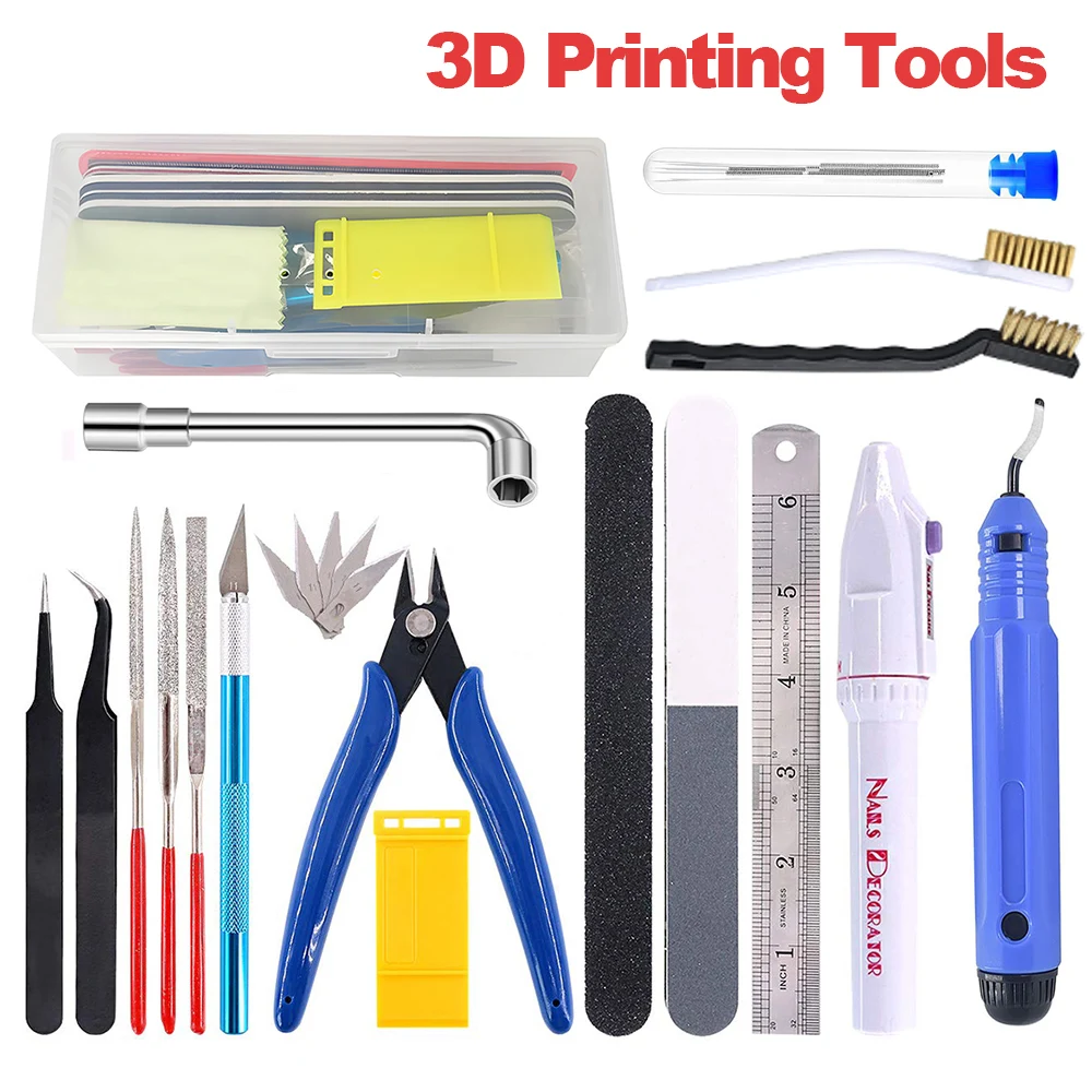 

Набор инструментов для 3D-принтера разных моделей, Обрезной нож, скребок, чистящая игла, пинцет, плоскогубцы, набор для удаления заусенцев «сделай сам», инструменты для 3D-печати