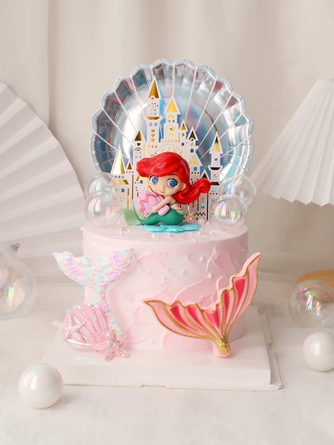 mermaid birthday party decorations cake