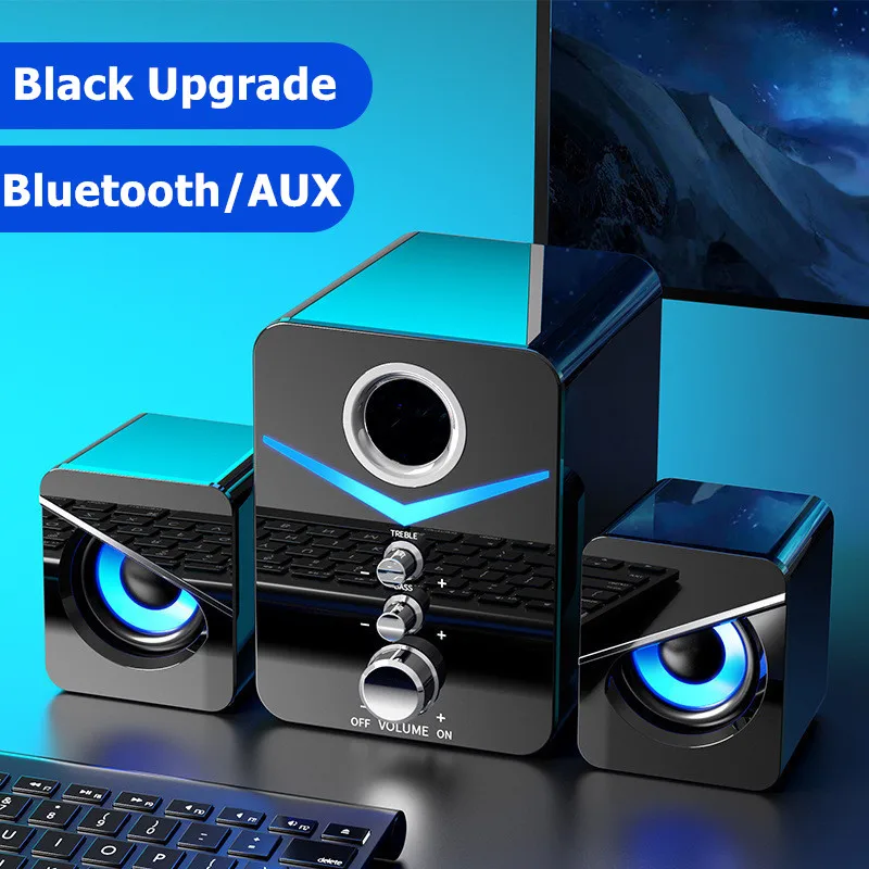 רמקול Bluetooth מערכת קולנוע ביתית רמקולים מיניים למחשב שולחני נגן MP3 אודיו עבור מחשב טלפון סאבוופר מולטימדיה