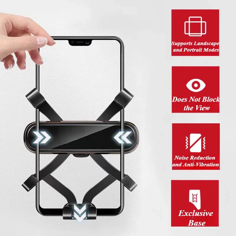 For-Mazda CX-5 Car Mobile Phone Holder Air Outlet Gravity Car Mount Auto Styling Bracket GPS Stand Support Accessories