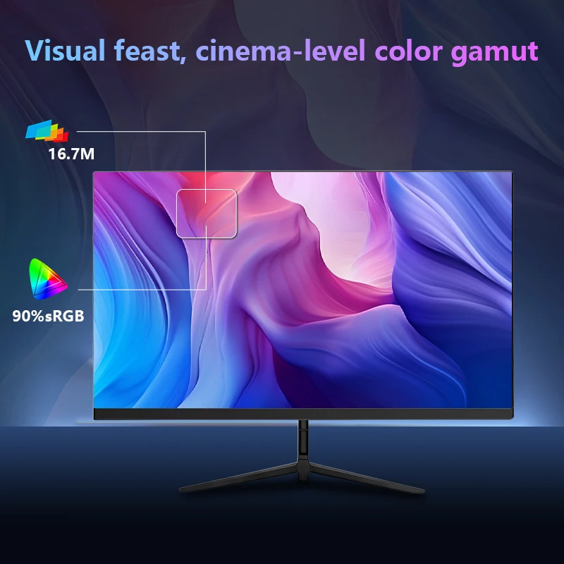 23.8인치 초슬림 프레임리스 1080p 75Hz 100Hz 165Hz 180Hz 240Hz IPS 와이드 스크린 게이밍 모니터 데스크탑 컴퓨터 LCD LED RGB 디스플레이