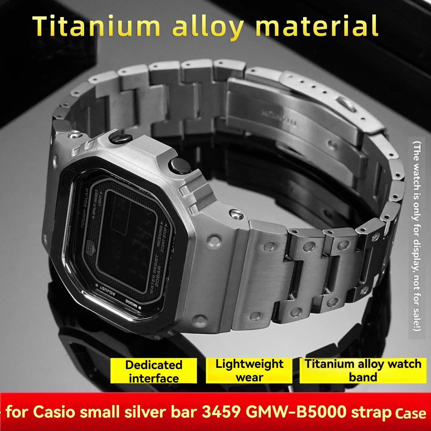 GMW-B5000 Titanium Alloy Mod Kit Strap+Case for Casio G-SHOCK 3459