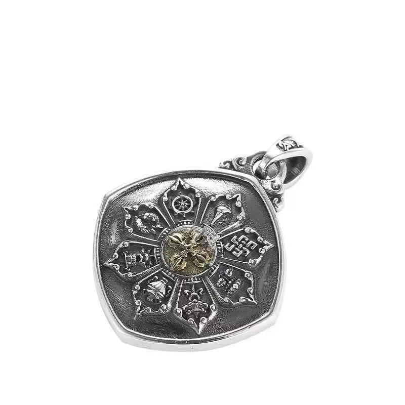 

Zakiram Totem Men's Necklace Men's Vintage Worn Can Open Items Pendant ins