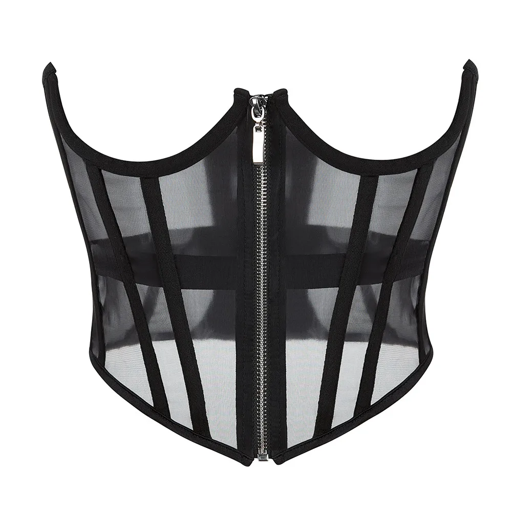 Corsetto Sottoseno Donna In Raso Floreale Con Lacci - Cincher Modellante Vita Per Costumi E Look Quotidiani