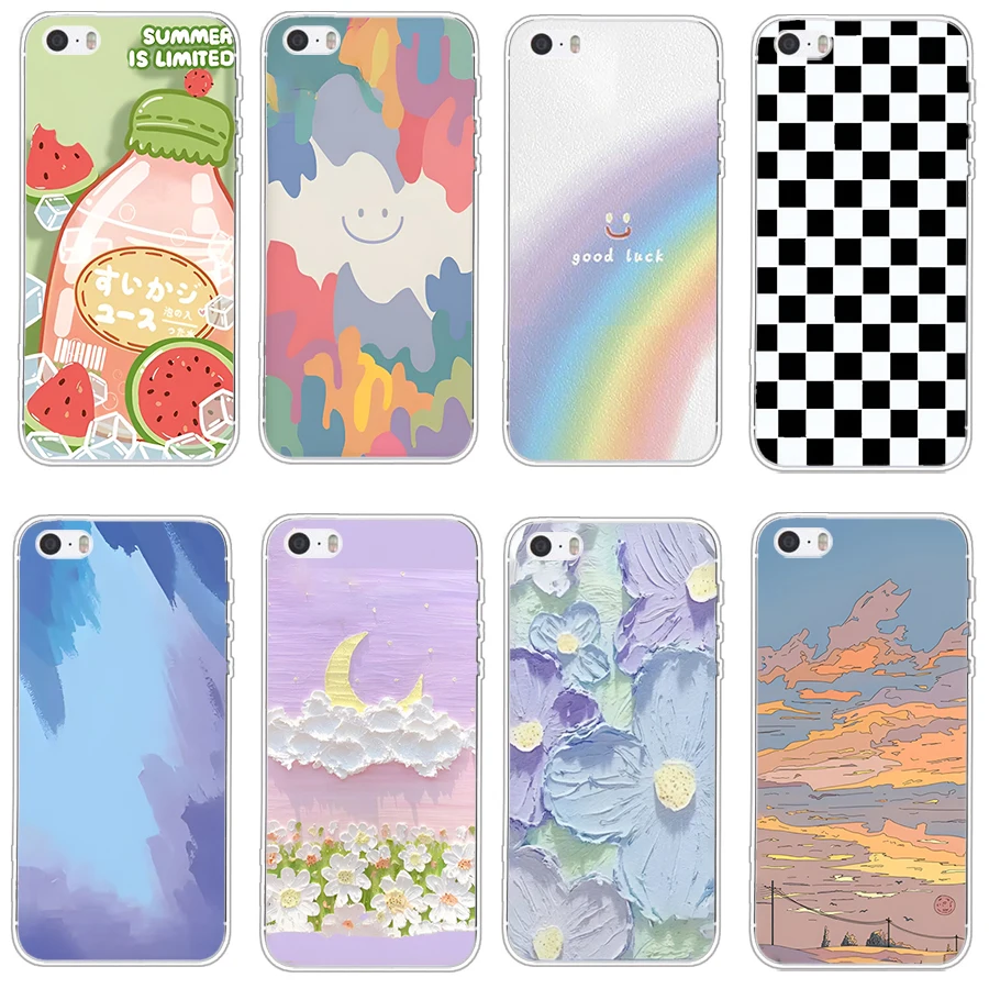 Custodia In Silicone Per Iphone 4 4S 5 5S Se 6 6S Custodie Coque Paraurti Cover Posteriore Full 360 Borse Protettive In Tpu Morbido