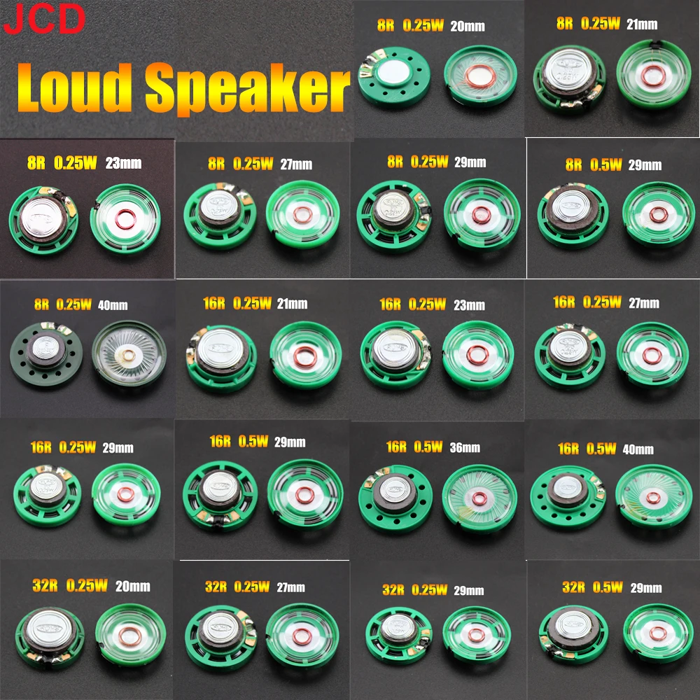 Sourcing Map 3W 4 Ohm Metallgehäuse Runder Magnet Lautsprecher