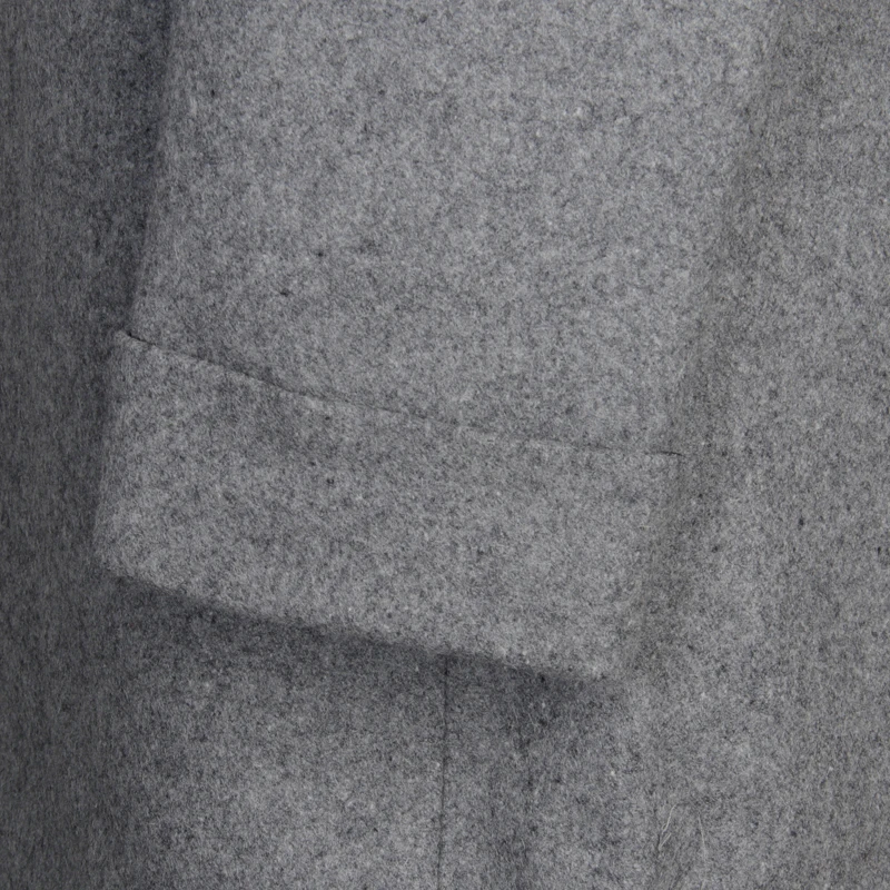 2026 Fashion Designer Luxury 100% Wool Topcoat With Cuff Double Breasted Men Long Coat Heavy Wool Overcoat Winter Coats For Men