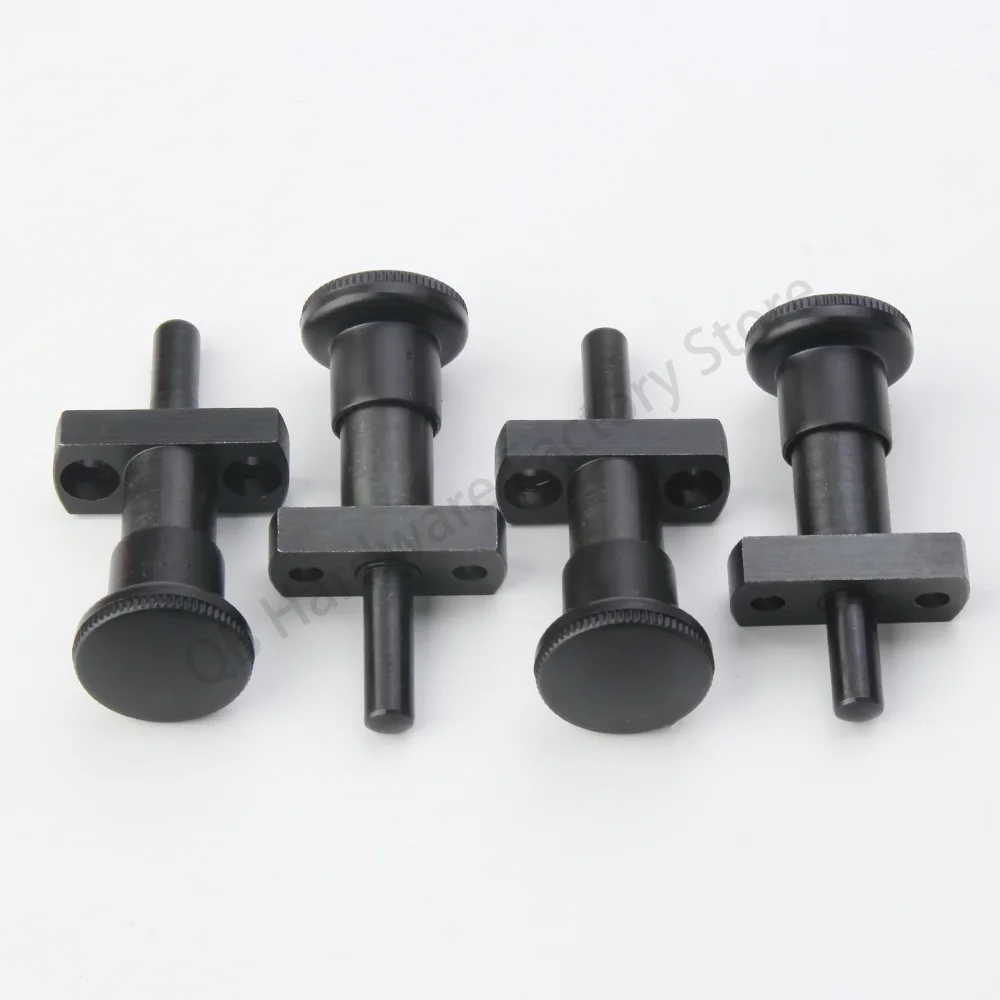 

In Stock QB249 Carbon Steel Indexing Plunger With Plastic Handle Flange Mount Self-locking/Return Type Locating Pins