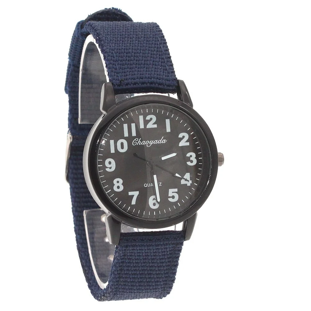 Children Kids Watch Military Fabric Nylon Band Student Boy Girls Watches Quartz Analog Army Men Women Quartz Wrist Watches 4