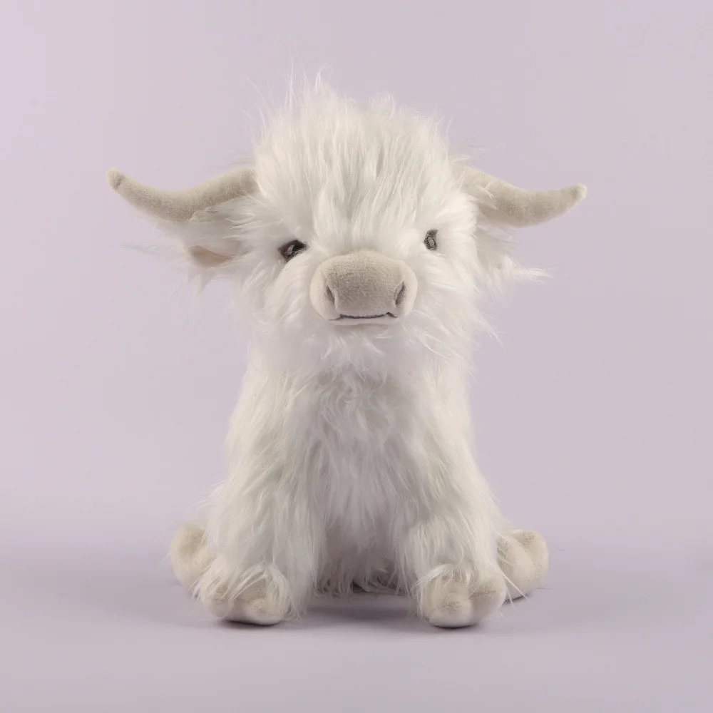 Peluche Highland Cow Mignon 25cm - Doudou Vache écossaise Cadeau Enfant