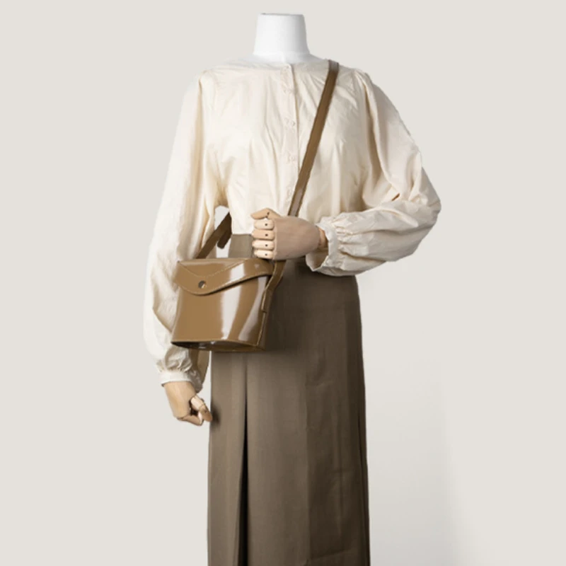 New Shoulder Bag PU Leather Texture Trendy Design Crossbody Bag Casual Travel All-match Solid Color Phone Pouch Purse Handbag