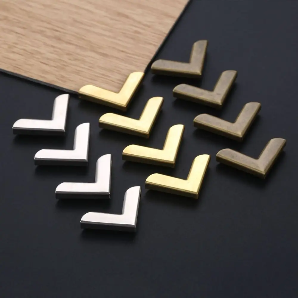 Book Corner Protector Photo Corner Protector Table Corner Protector 50Pcs Metal Triangle Book Corner Protectors Scrapbooking Albums Decorations Photo Frame Furniture Hardware Tool