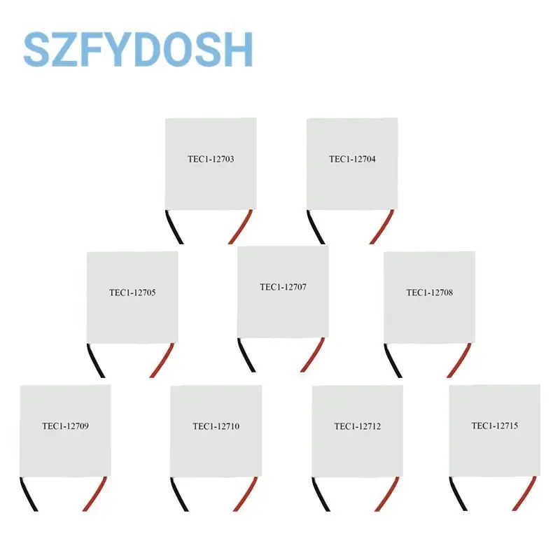TEC1-12706 TEC1-12705/6/07/08/09/10/12/15 Module Thermoelectric Cooler Peltier 40*40MM 12V Semiconductor Refrigeration image 1