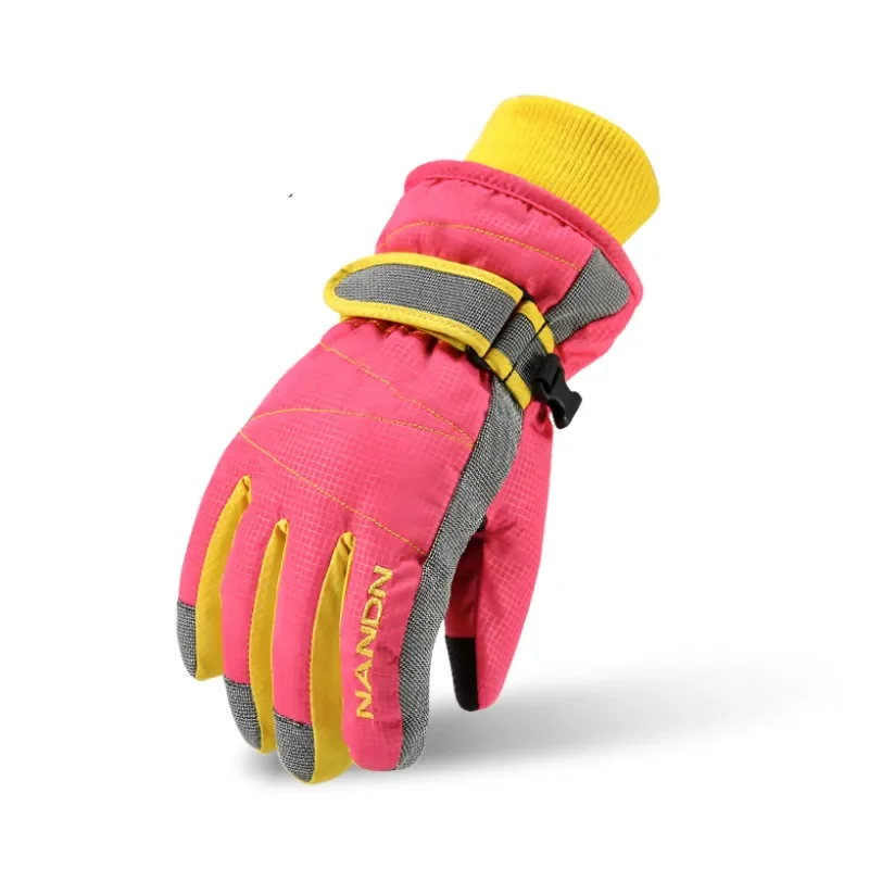 Winter Warm Mountain Snowboard Ski Gloves Men Women Cold Snow Skiing Mittens Waterproof Snowmobile Handschoemen Air+ 5002 4