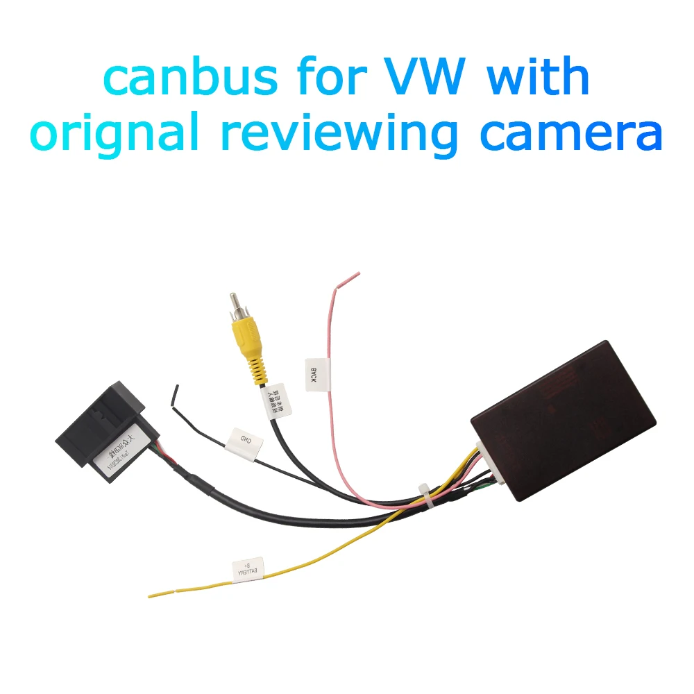 

Car Rear View Camera RGB To AV CVBS RCA Rearview Backup Converter Adapter Box Keep Original Factory To Unit For Volkswagen VW