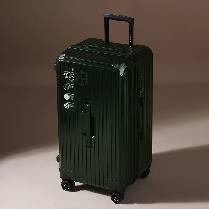 Oversized capacity luggage student pull rod box 28 "brake wheel suitcase men's women's password zipper style travel box 32