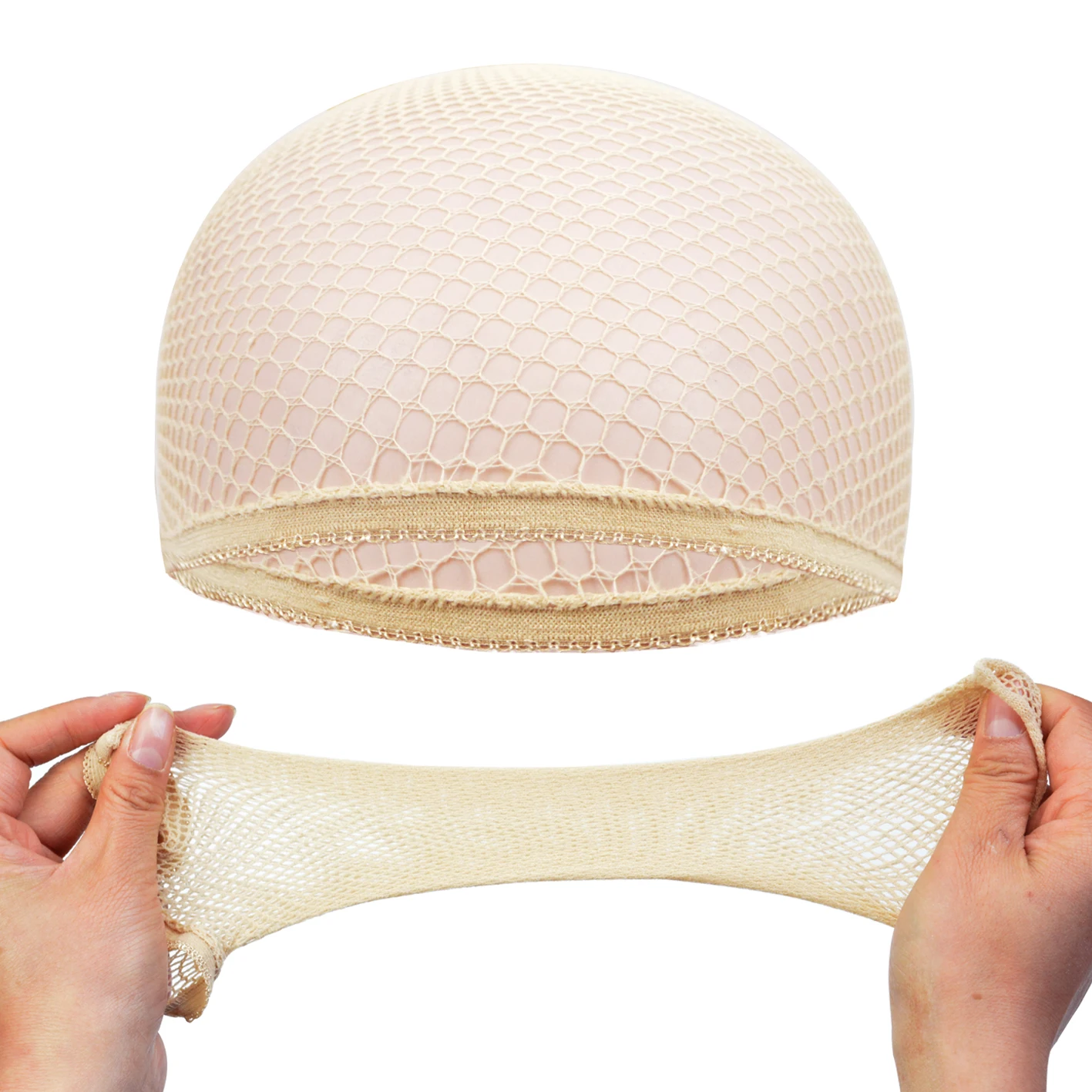 1 Piece Hair Nets Mesh Stocking Caps Weaving Wig Hairnet Open Ended Wig Cap for Women