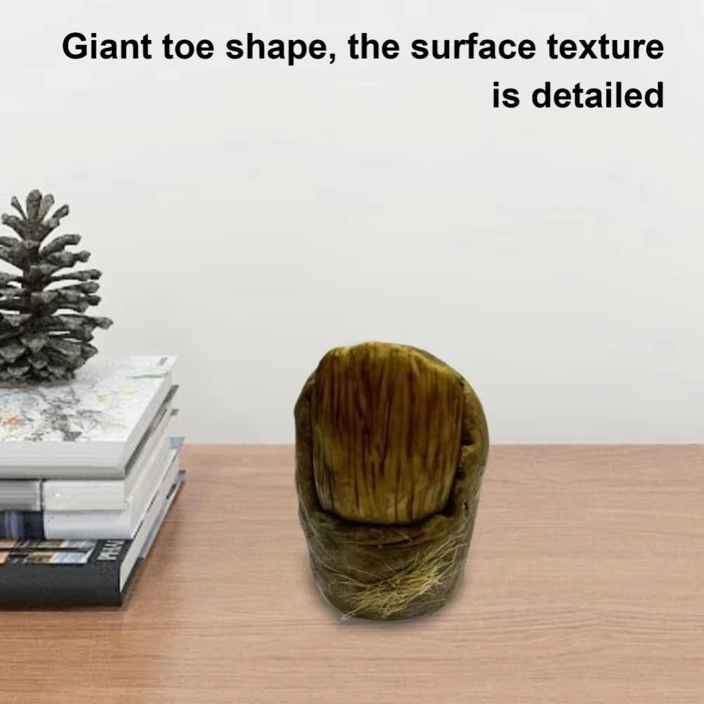 Weather-proof Bigfoot Toe Figurine Funny Home Decoration Big Toe Statue Realistic Giants Resin Statue