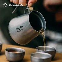 Thous Winds Tea Ceremony Titanium Outdoor Camping Tableware Set Coffee Pot Tea Kettle for BC Solo Camping Hiking Picnic Supplies 1