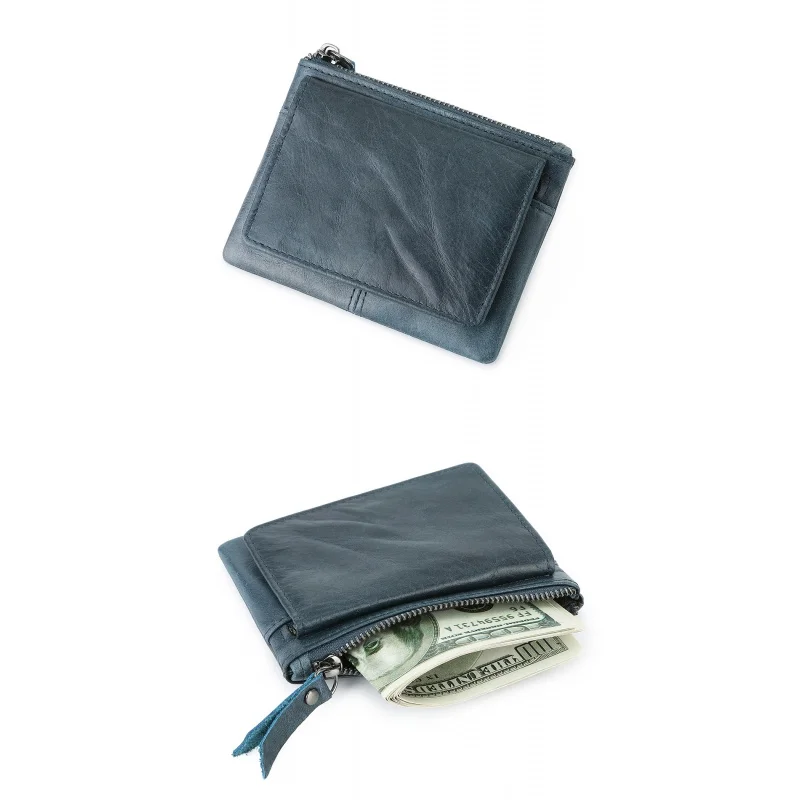 Coin Purse Retro Creative Mini Storage Bag Japanese Style Handmade Genuine Leather Multifunctional Card Holder
