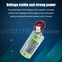 2PCS 3V CR-2/3AZ CR17335 Original Lithium PLC battery with white connector 2