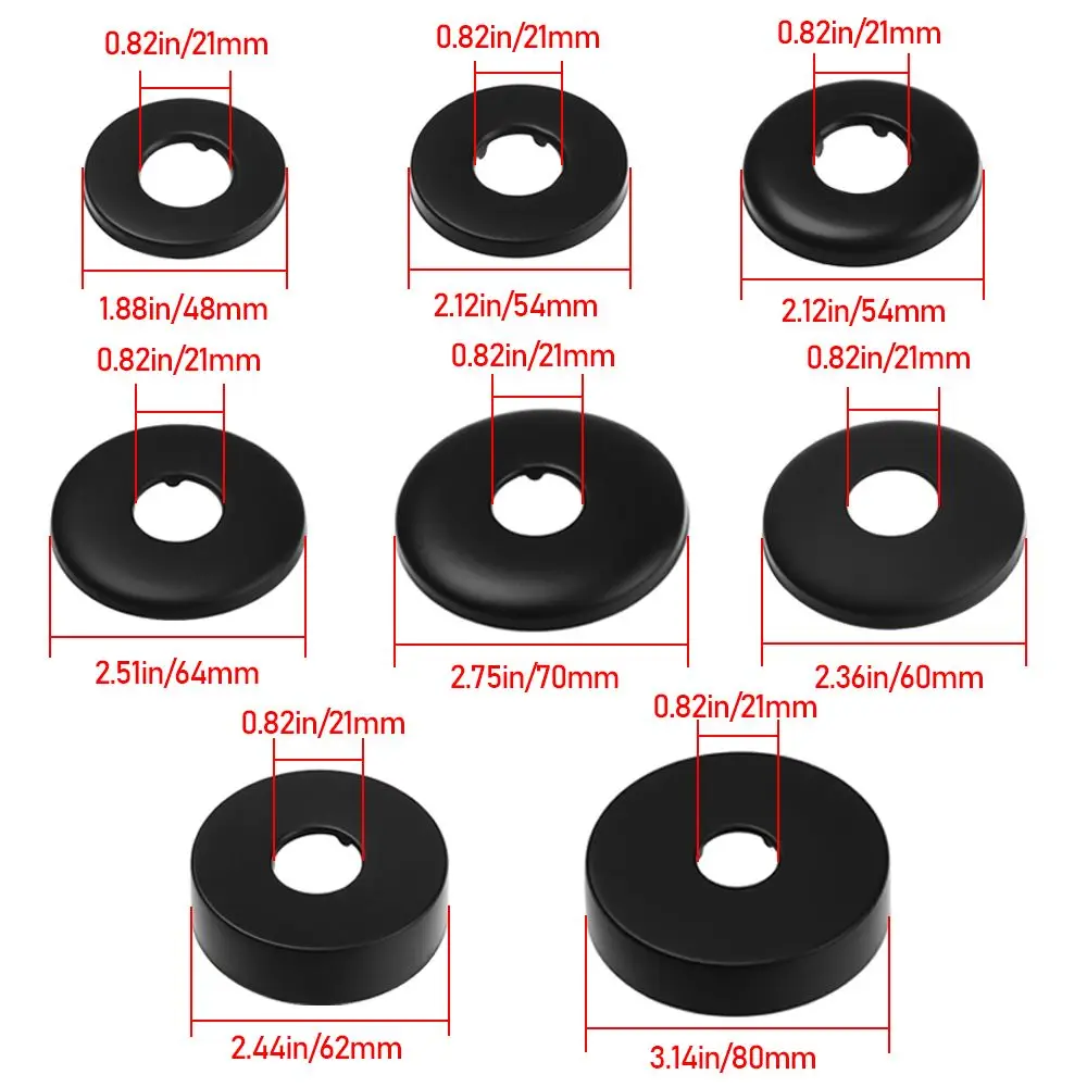 Stainless Steel Faucet Decorative Cover Pipe Wall Covers Wall Flange Chrome Flange Cover Faucet Decor Accessories
