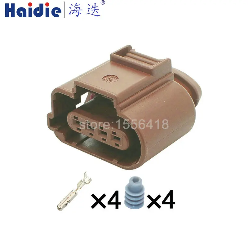 

1-20sets 4 Hole 8K0 973 704A Car Pressure Oxygen Sensor Plug Waterproof Connector 8K0973704A Female Socket