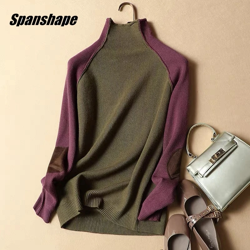 

Women's Turtleneck Sweaters Long Sleeve Pullover Cable Knit Tops Soft Jumper Warm Winter Pullover Y2K