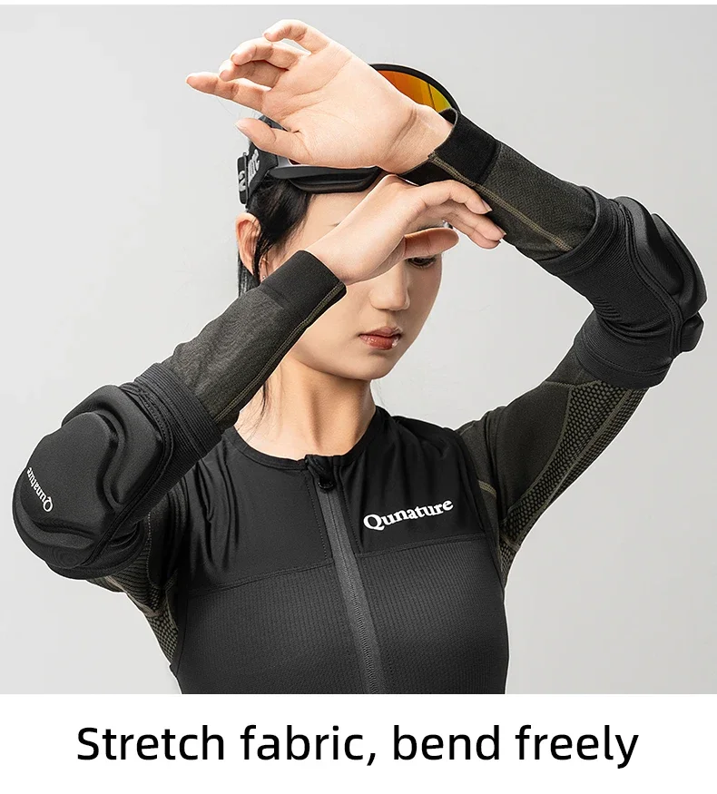 Ski elbow protection gear
