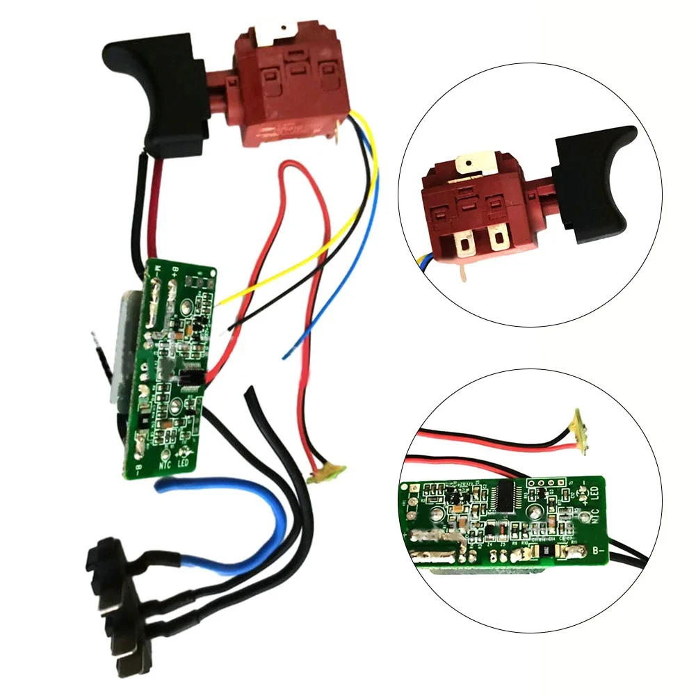 

Switch And Control Board For WORX WU390 WX390 WX390.1 WU390.9 20V H3 Drill Control Board Connector Power Tool Parts