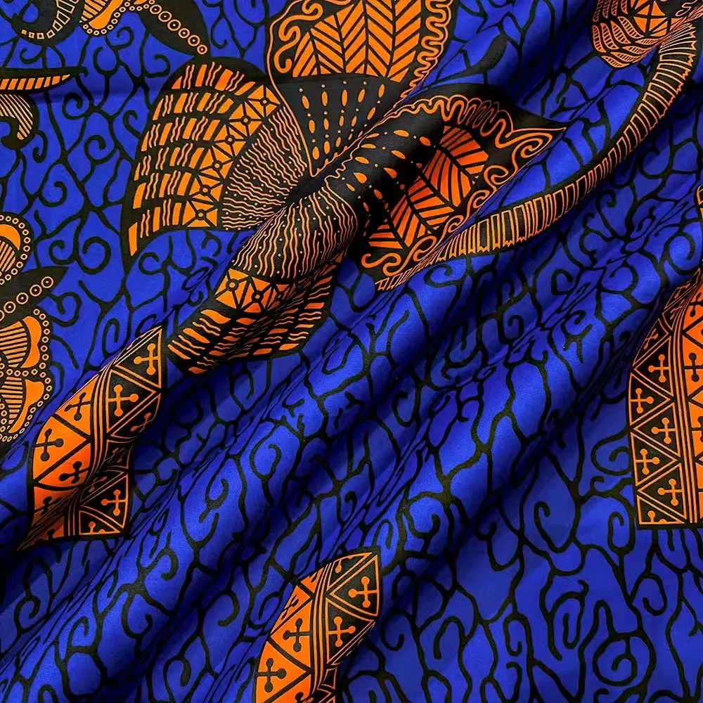 6 Yards Ankara Wax Fabric 2025 High Quality African Wax Print Fabric African Guaranteed Veritable Real Wax - 5